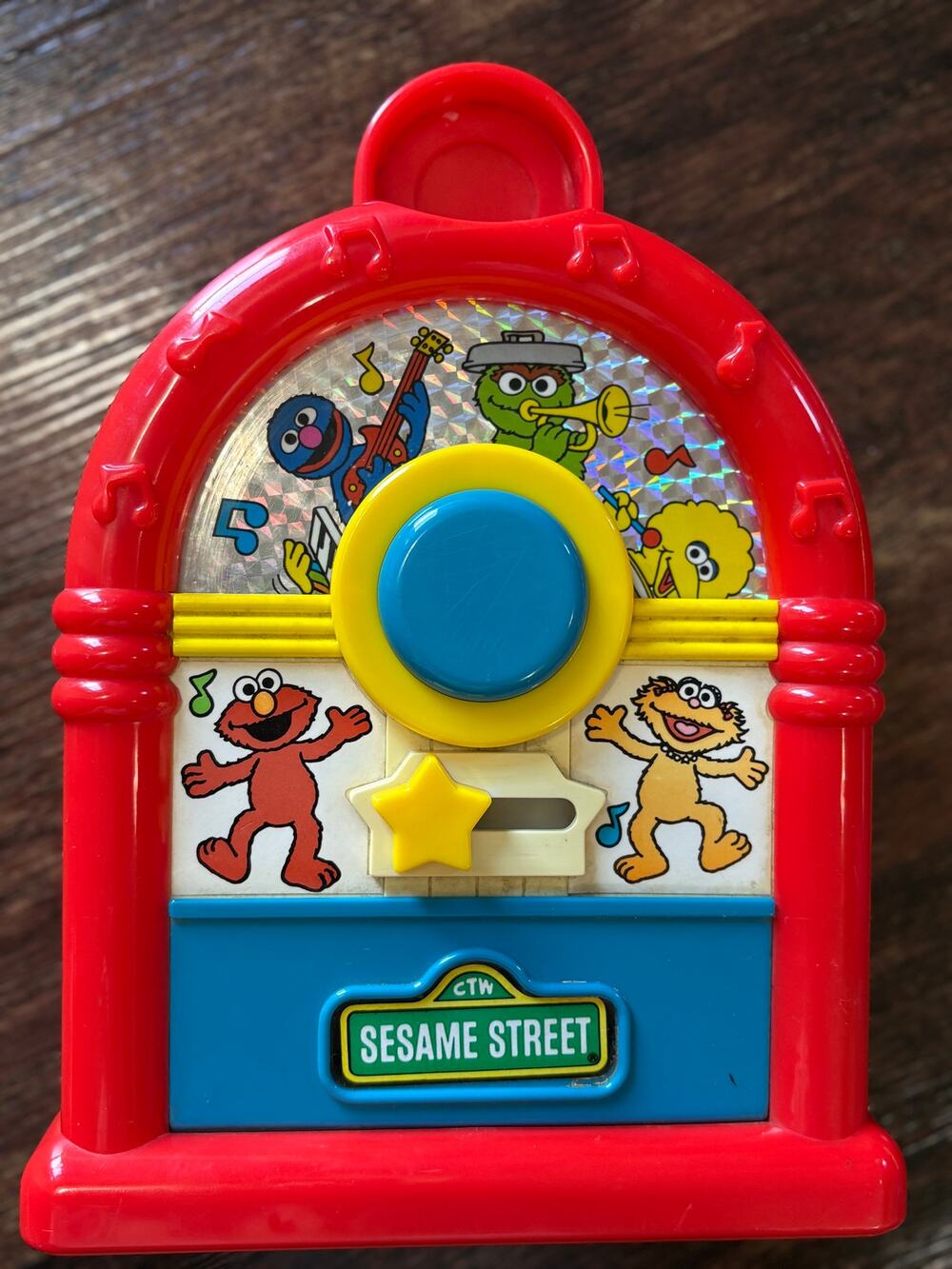 Tyco Sesame Street Musical Jukebox Toy Vintage Red CTW 1994 Preschool Toy